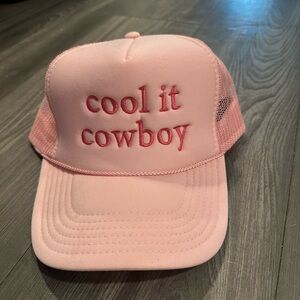 OTTO Pink Embroidered Trucker Hat